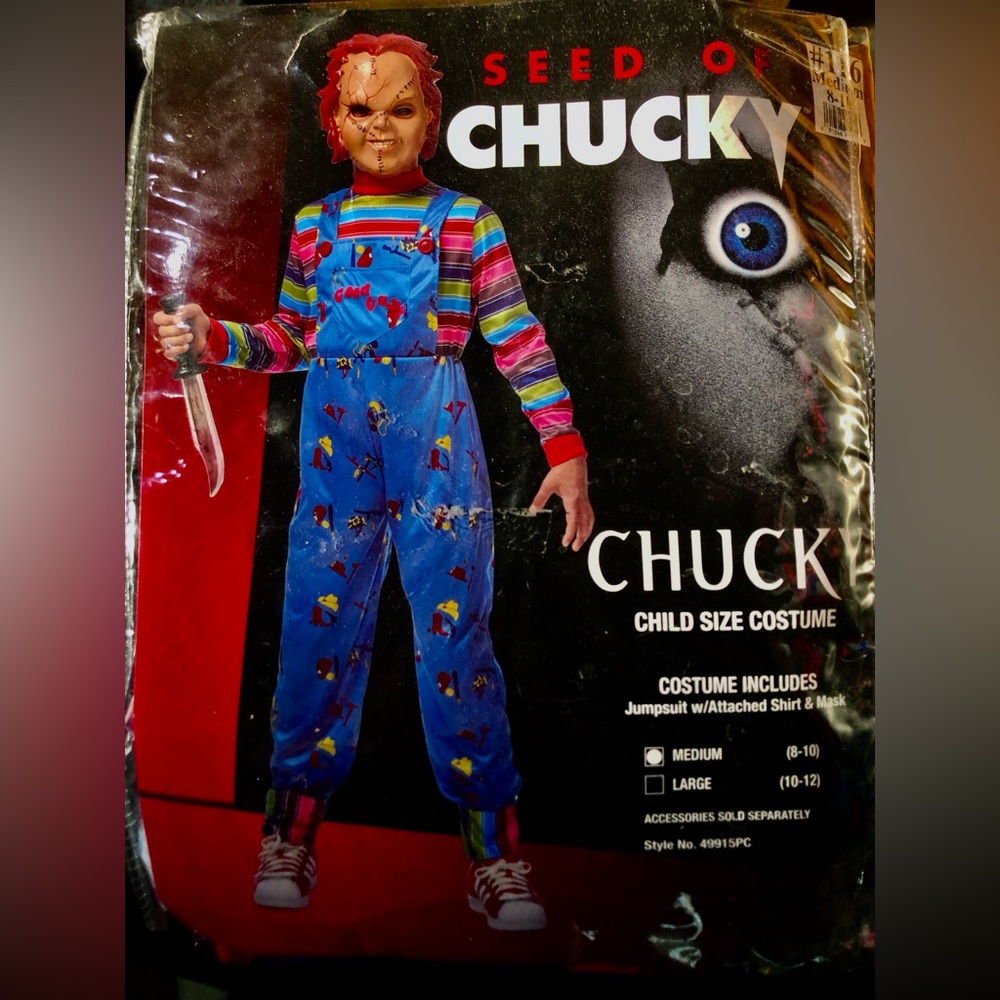 Seed Of Chucky; Halloween Costume; Child Size Medium (8-10). Never worn